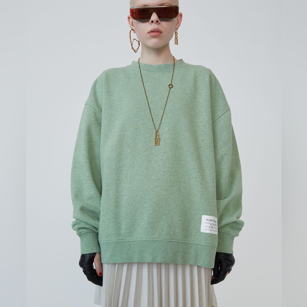 Acne Studios green crewneck sweatshirt